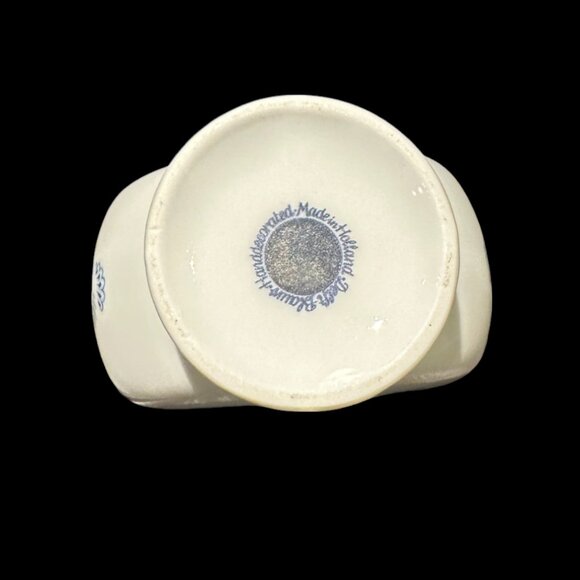 Vintage Delft Blue Mini-bud Vase, Delft Blauw Vase, Handpainted Blue and White - Picture 4 of 4